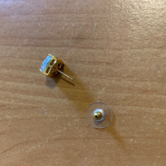 Kate Spade Square Opal Glitter Stud Earrings - Picture 5 of 7